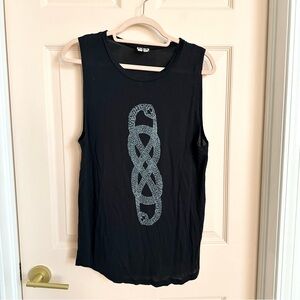 Black Haute Hippie snake tank